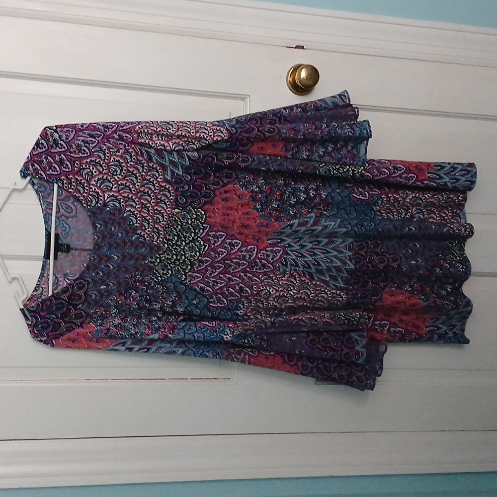 MSK Colorful Bell Sleeve Dress
